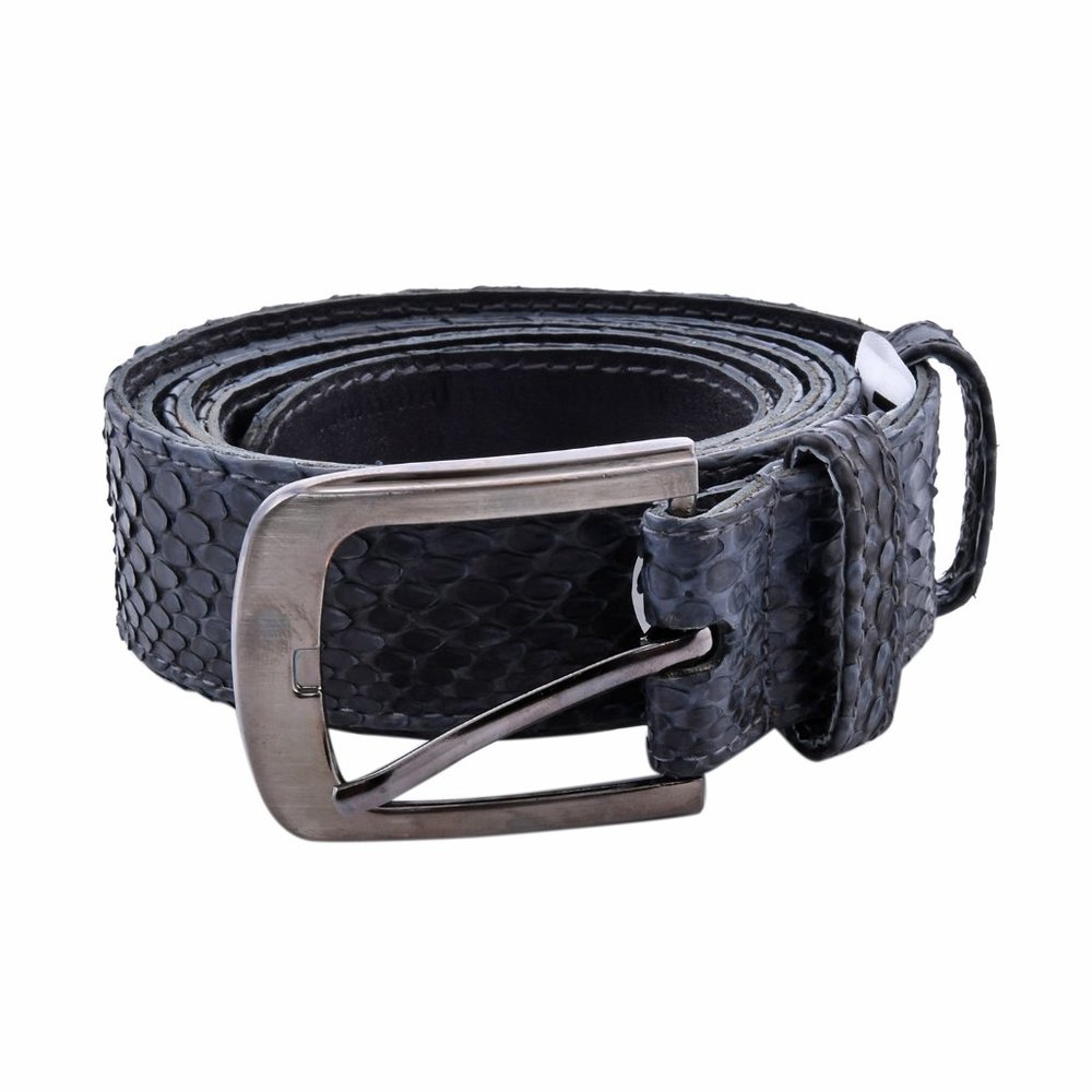 100% Natural Python Leather Belt Handcrafted - Picture 2 of 4